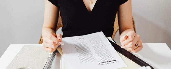 Photo by Photo By: Kaboompics.com: https://www.pexels.com/photo/woman-sitting-beside-the-documents-7681333/ -- hire a freelance writer